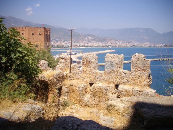 Red Tower (Kızıl Kule) overlooking the harbour