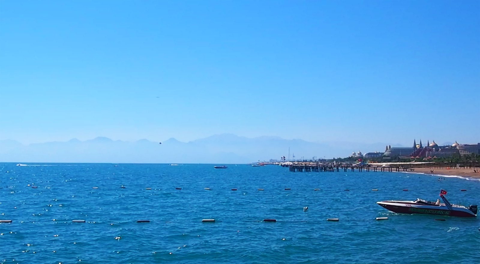 Lara beach coastline near Antalya
