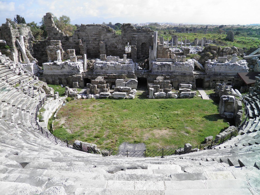 Overview of the Side Roman amphitheatre